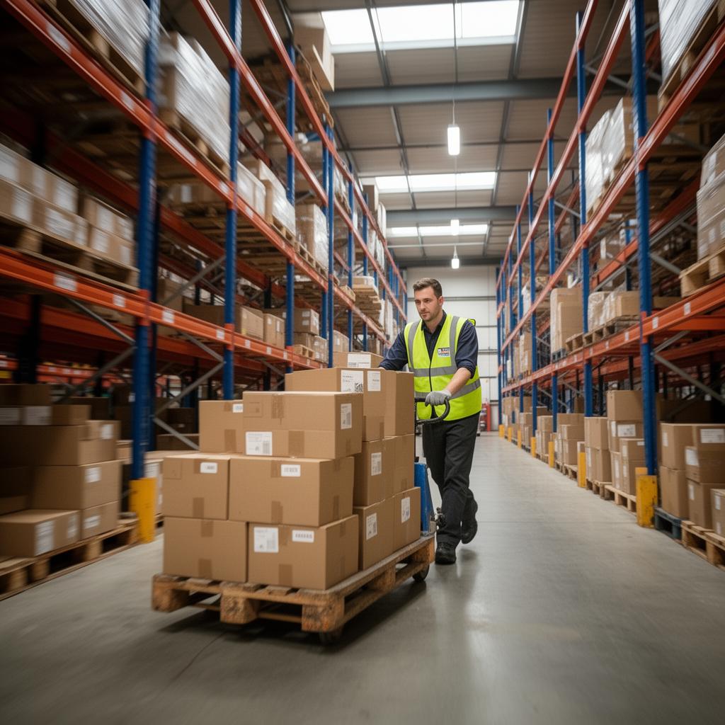 Professional handling supplies in a modern facility